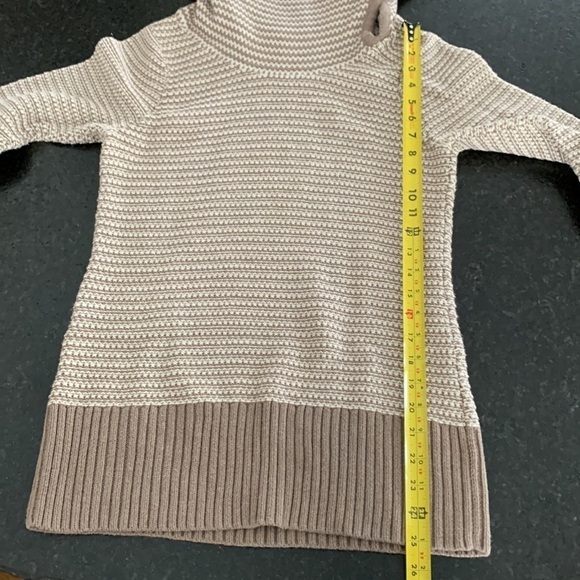 Willi smith oversized turtle neck sweater sz sm. Heavy knit with two tone. NWOT - Picture 11 of 13